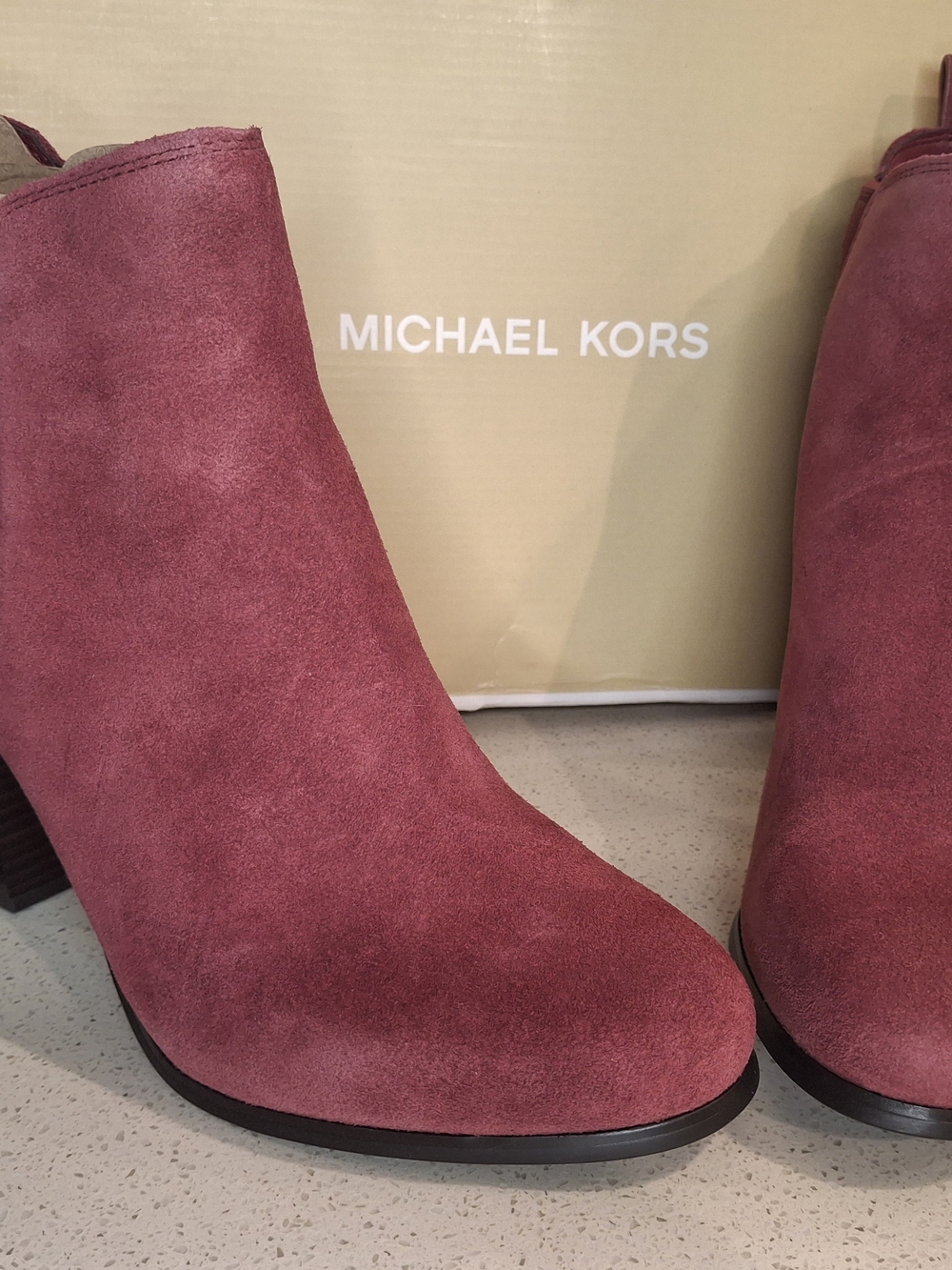 Michael Kors Women's Suede Ankle Mulberry